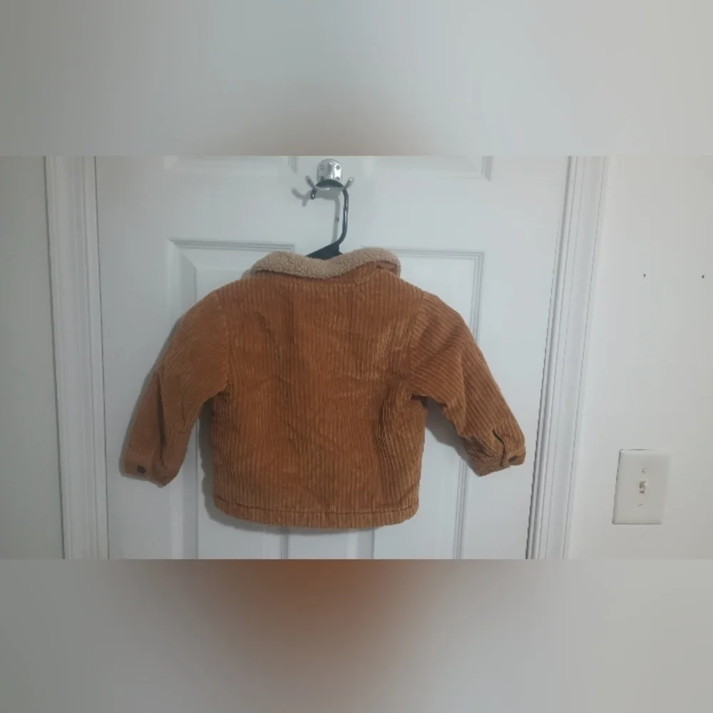 Zara Brown Jean Jacket with Cozy Sherpa Lining 52